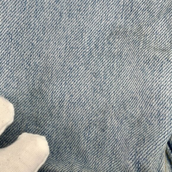 Saint Laurent Paris Light Wash Denim Jacket With Button Closures & Dual Chest Po - Picture 7 of 8